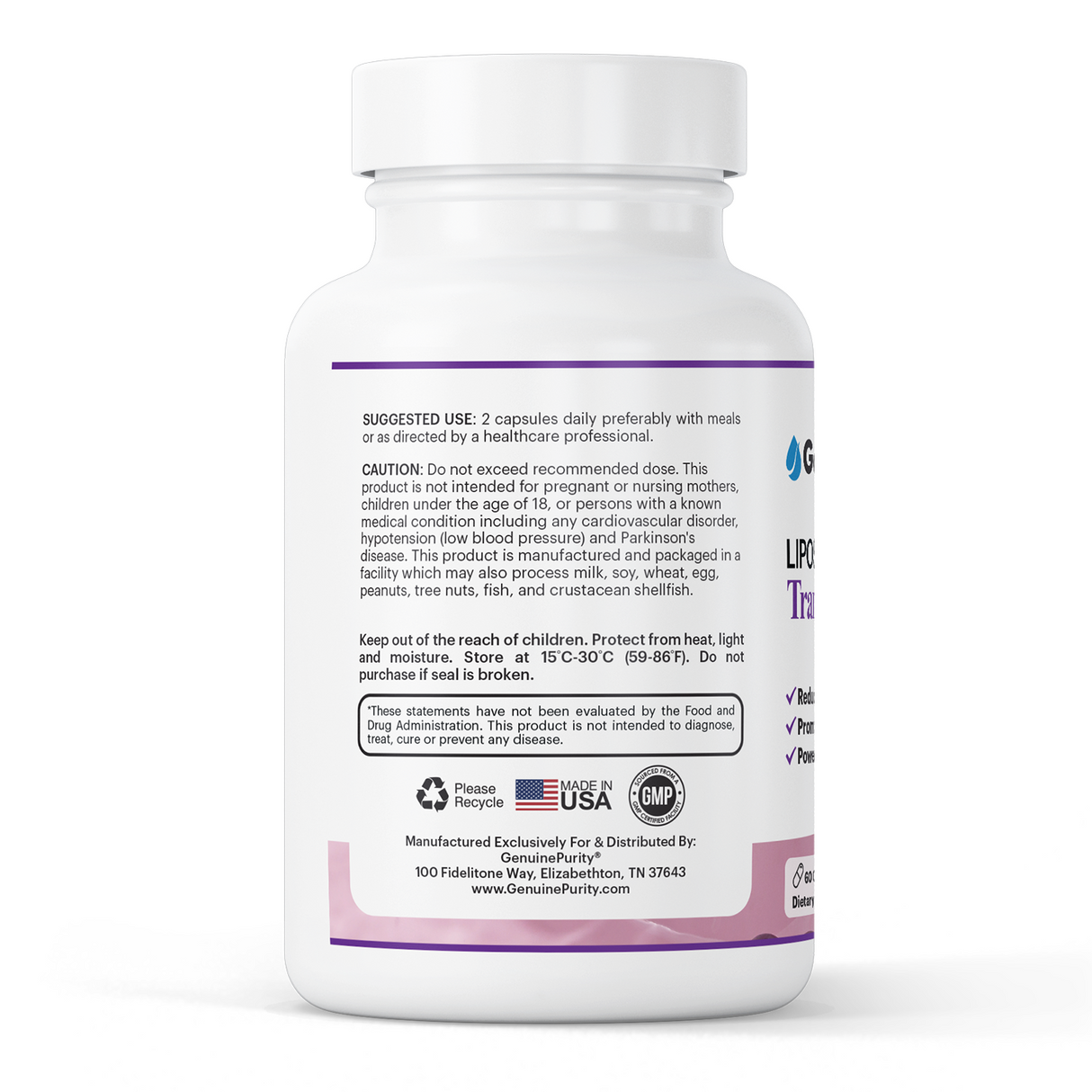 Liposomal Trans-Resveratrol