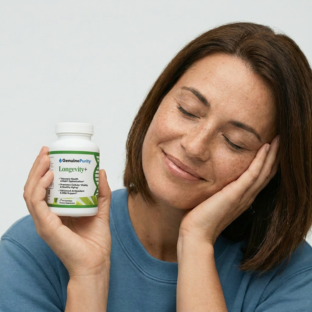 Person holding product bottle