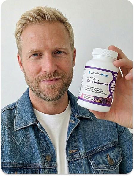 Person holding product bottle