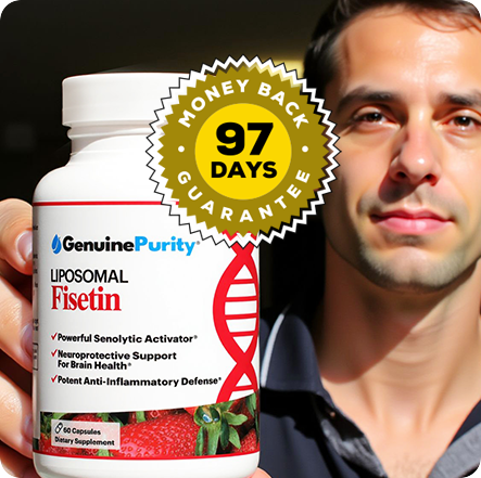 GenuinePurity Fisetin - 97 Days Money Back Guarantee