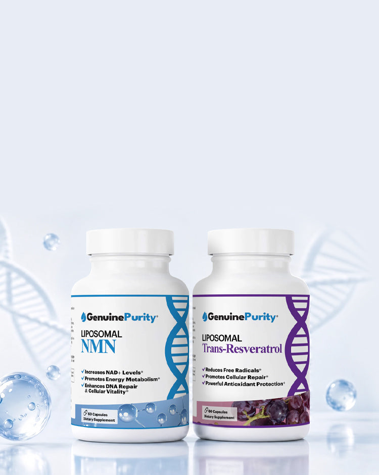 Liposomal NMN and Trans-Resveratrol lifestyle