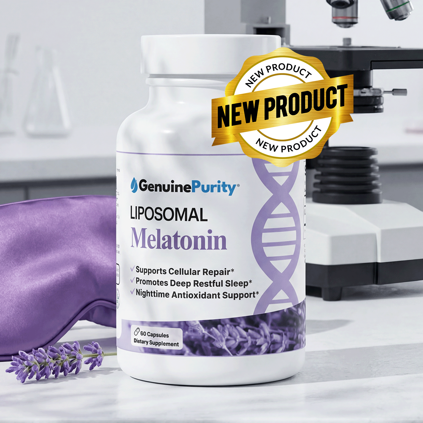 melatonin l glutathione GenuinePurity® Liposomal Amount:180 Kapseln TOP 10 BEST B12 _key: Vegan