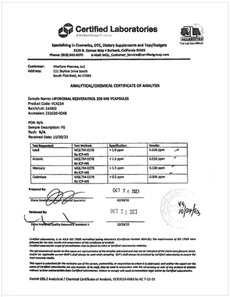 Trans-Resveratrol COA